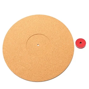 Cork Turntable Mat Anti-Static Anti-Shake Slipmat Cork Turntable Platter Mat - Picture 1 of 8