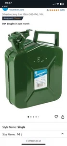 Silver line 10l Jerry Can- Green - Picture 1 of 6