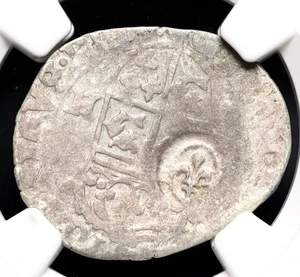 American Colonies. Billon 15 Deniers, Lis C/S, Edict of 1640, NGC VF25, C/S: XF - Picture 1 of 4