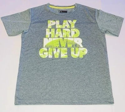 Camiseta MLB mercancía genuina “Juega duro nunca te rindas” secado rápido niños talla XL Foto 1 de 4