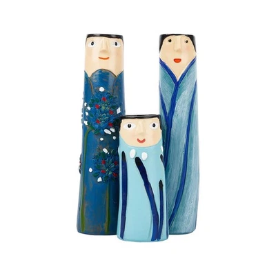 Jarrón familiar floreros secos conjunto de 3, linda resina primavera otoño decoración, f... Foto 1 de 4