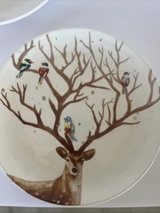 Pier One Imports Salatteller Rentier mit Vögeln - Alexander - Brunch - Urlaub - Bild 1 von 6