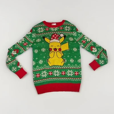 Suéter de Navidad para niños Pokemon Pikachu talla M 8 nuevo con etiquetas Foto 1 de 2