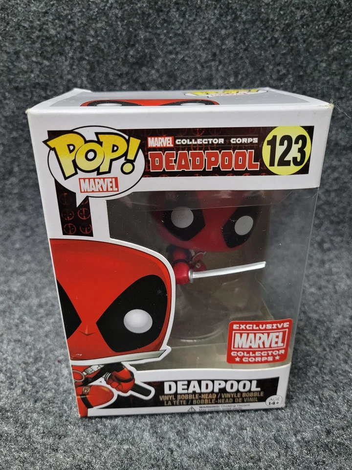Funko Pop Marvel Deadpool 123 Saltando Exclusivo Cuerpo de Coleccionistas Figura Vinilo Nuevo Foto 1 de 4