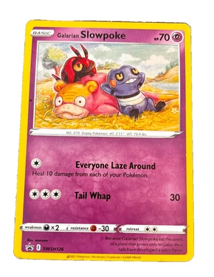 Galarian Slowpoke SWSH126 SWSH: Sword & Shield Promo Cards Holo Pokemon Card - Image 1 of 2