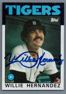 1986 Topps - #670 Willie Hernandez Hand Signed Autographed Baseball Card - Picture 1 of 2