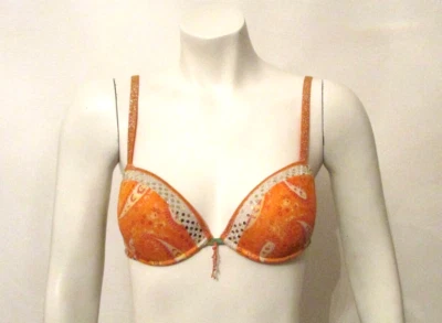 Sujetador Intimissimi Paisley Satén y Lentejuelas Correas Brillantes Con Aros Demi 34A Foto 1 de 4