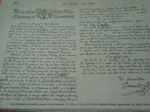 Gravure 1878 - Une réclamation en Patois le village de Sin près de Douai - Imagen 1 de 1