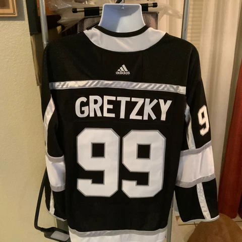 Wayne Gretzky #99 Authentic jersey Los Angeles Kings men's NWT & fight strap Cover