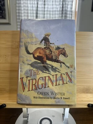 THE VIRGINIAN Owen Wister, Gramercy 1994 HCDJ Illus. Charles Russell Ex-Library - Image 1 of 4