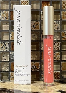 Jane Iredale HydroPure Hyaluronic Lip Gloss Spiced Peach Full Size New in Box - Picture 1 of 7