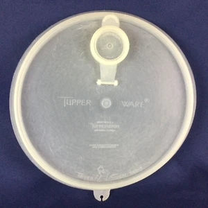 De colección Tupperware 7.5" REEMPLAZO Tapa Sello #565 Transparente Transparente FLIP TOP PESTAÑA "Y" - Imagen 1 de 7