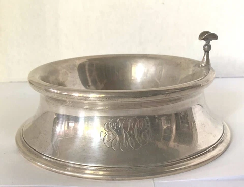 A Very Fine & Rare Circa 1900 Gorham Art Deco Sterling Silver Ash Tray Cover