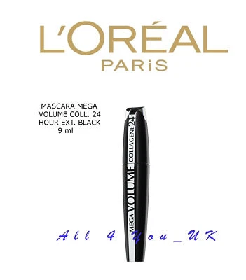 L'OREAL PARIS Loreal Mascara MEGA VOLUME COLL. 24 STUNDEN EXT. SCHWARZ - 9ml