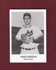 1955 PCL Oakland Oaks ERNIE BROGLIO commemorative card | 1975 Doug McWilliams