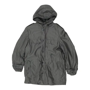 Bund Mens Grey Hooded Military Coat | Vintage High End Hoodie Jacket - Picture 1 of 3