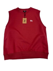 Chaleco polar Stüssy Stock borgoña - Imagen 1 de 3