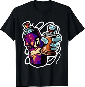 Graffiti Sprayer Street Artist Fat Cap Spray Can Gift Unisex T-Shirt - Picture 1 of 4