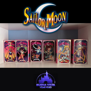 Sailor Moon 6 VHS Set Original 90s English Dub - Buena Vista Home Video
