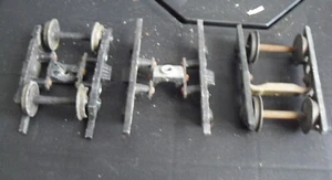 Lot of 3 Vintage 1950s O Scale Freight Car Metal Trucks and Wheels - Picture 1 of 2