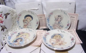 Jan Hagara Dear to My Heart Collectors Porcelain Plates Lot of 4 with COA/BOX - Picture 1 of 6