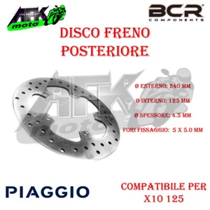 Disco Freno Posteriore per Piaggio X10 125 2012-2013-2014-2015 - Imagen 1 de 1