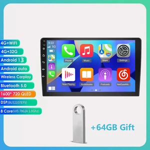 8-core 9 Inch Double 2Din Carplay Car Stereo Radio Android GPS Wifi FM HiFi DSP - Picture 1 of 15