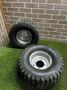 2003 - 2006 POLARIS PREDATOR 90 OEM REAR WHEELS Tires Set OEM Duro Sportsman L+R - Picture 1 of 4