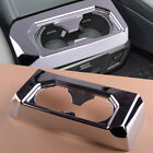 Car Chrome Rear Water Cup Holder Frame Cover Trim Fit For Ford F-150 2016-2019