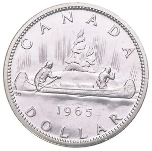 New Listing1965 80% Silver Canadian Canada Silver Dollar *0166