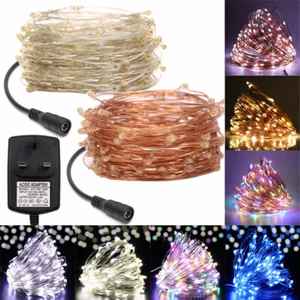 12V LED String Wire Fairy Lights Outdoor Indoor Holiday Party Decorations Lamp - Picture 1 of 16