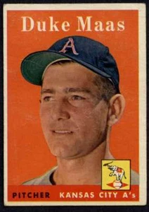 1958 Topps #228 Duke Maas VGEX Athletics A3883 - Picture 1 of 2