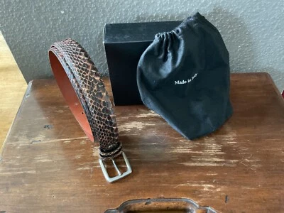 Sehr edler Python Ledergürtel Handmade Italy neu aus Geschäftsauflösung UVP 199€ - Bild 1 von 4