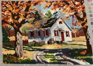 Finished Dimensions The Olde Schoolhouse Needlepoint 12" x 16" Kit #2298 - Picture 1 of 2