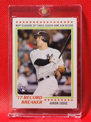 Aaron Judge 2017 Topps Throwback Thursday Rookie Card RC #124 /606 Print Run - Image 1 of 2