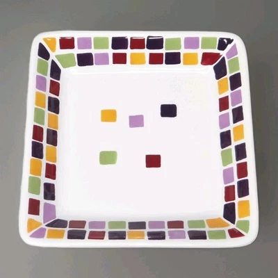 The Pampered Chef Simple Additions Tiles Small Square Plate Dish #2024 ~ New NIB - Image 1 of 2