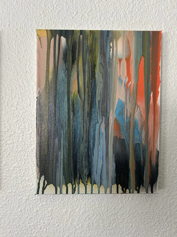 Thick Spray Paint Painting On Canvas Jacob Alexander Kendall “11x14” - Image 1 of 1