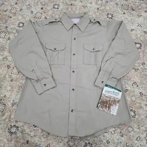 Camisa de trabajo Filson Style 52 para hombre manga larga con botones delanteros talla 46 tostada nueva con etiquetas de colección - Imagen 1 de 8
