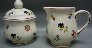 Villeroy & Boch Petit Fleur CREAMER and SUGAR BOWL - Picture 1 of 2