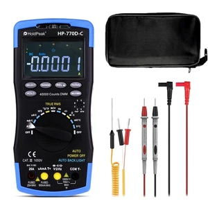Digital Multimeter True RMS AC/DC Current NCV Auto-Ranging Resistance Tester - Picture 1 of 9