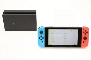 Nintendo Switch 32GB HAC-001 (-01) Handheld Console - Blue/Red *READ* - Picture 1 of 22