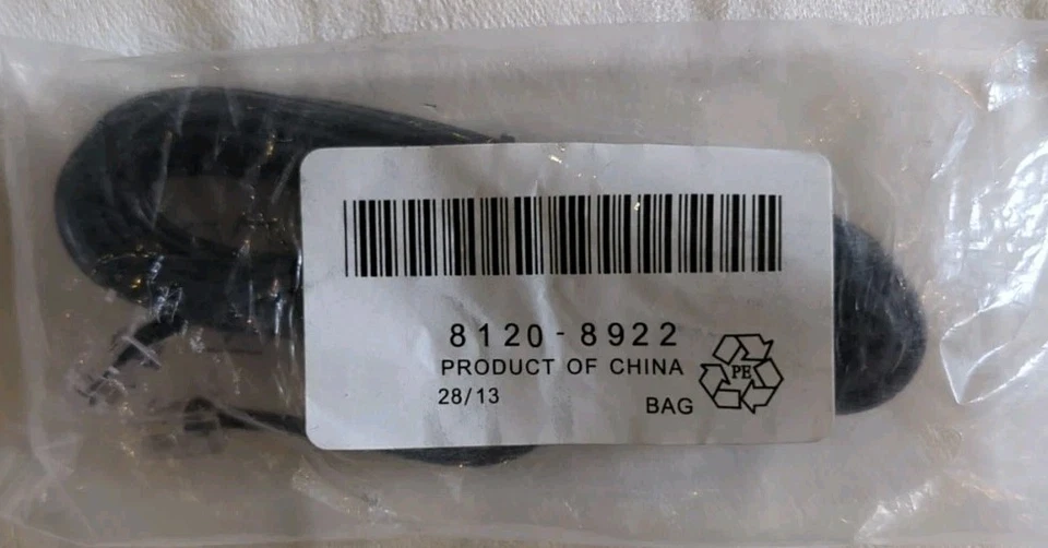 Black RJ11 ADSL Router Cable Telephone Lead For BT/SKY/PlusNet Broadband Phone - Image 1 of 1