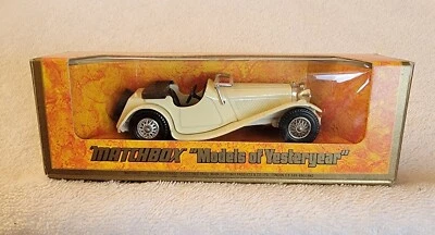 Matchbox Models of Yesteryear 1936 Jaguar SS-100 White 1:38 Y1 Read Description! - Image 1 of 4
