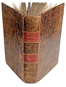 Charles Rollin HISTOIRE ROMAINE la FONDATION de ROME BATAILLE ACTIUM 1771 TOME 3 - Picture 1 of 5