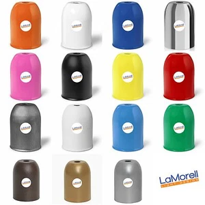 Portalampada in Metallo colorato E27 per lampadari design - Metal lampholder - Foto 1 di 18