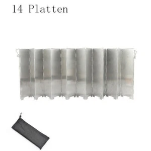 Aluminium Windschutz Campingkocher Gaskocher faltbar Outdoor Alu Falt-Windschutz - Bild 1 von 6
