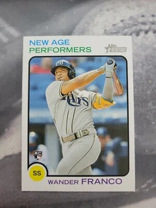 2022 Topps Heritage “New Age Performers” RC Rookie WANDER FRANCO NAP-1 Rays - Picture 1 of 2