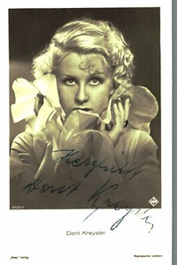 Dorit Kreysler Original Signature On Ross Card No. 7627