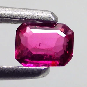 0.28 Ct Pretty Emerald (4 x 3 mm) 100% Natural Songea Sapphire Loose Gemstones - Picture 1 of 5