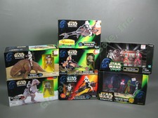 Star Wars Power Force POTF Figure Lot Dewback Speeder Bike Tauntaun Skywalker NR